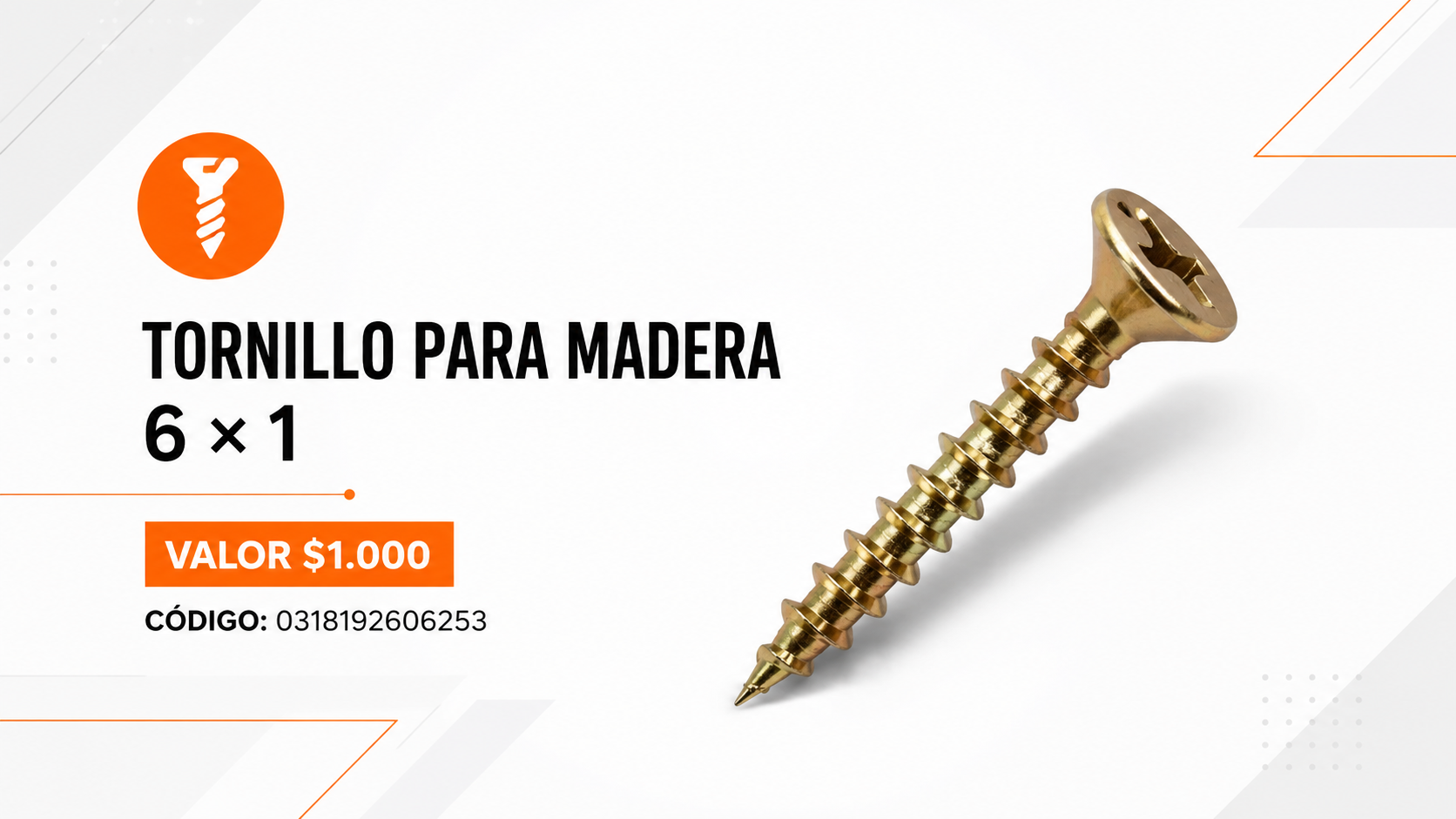 Oferta Tornillo para Madera