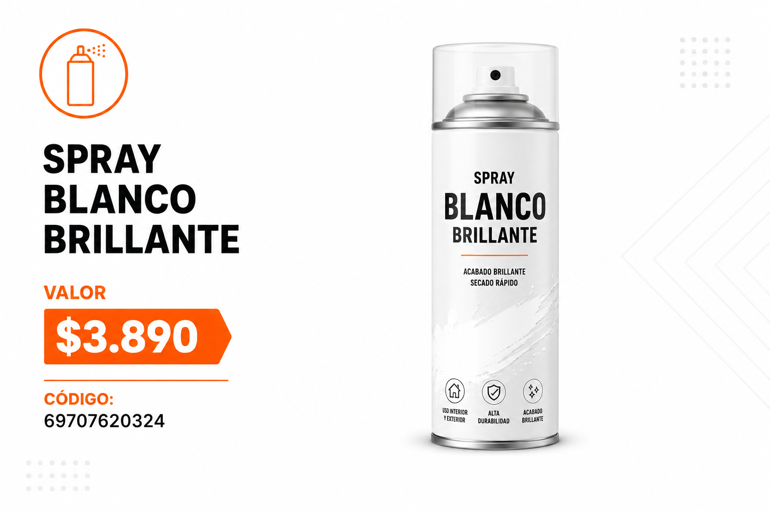 Oferta Spray Blanco Brillante